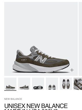 New Balance 990v6 olive/grey sneakers unisex Size Men’s US 11